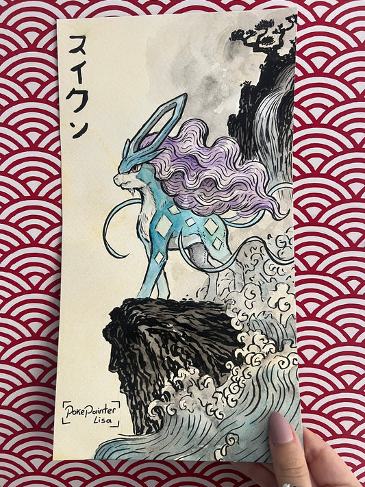 !#0003 Original Painting - Suicune
