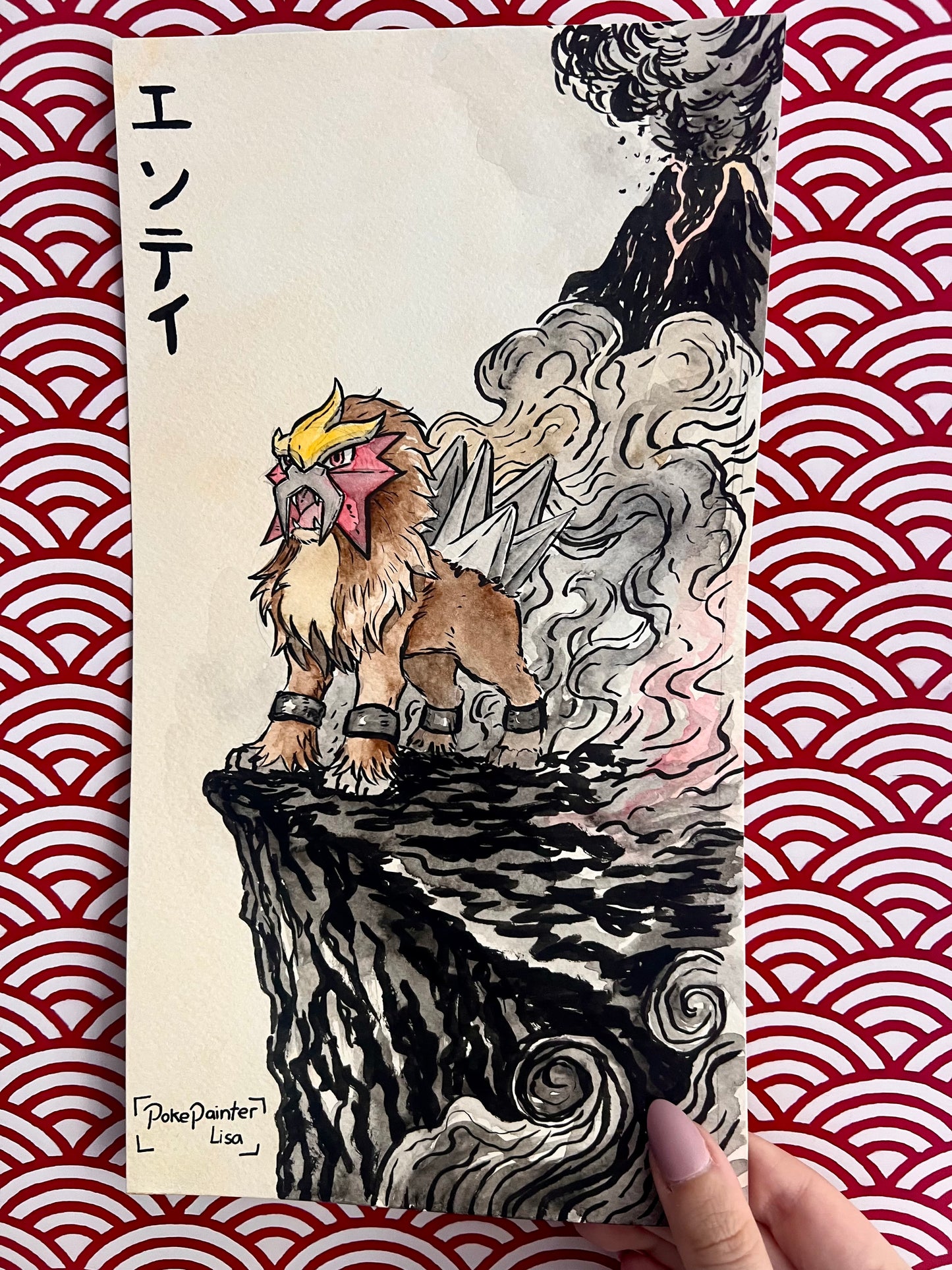 !#0002 Original Painting - Entei