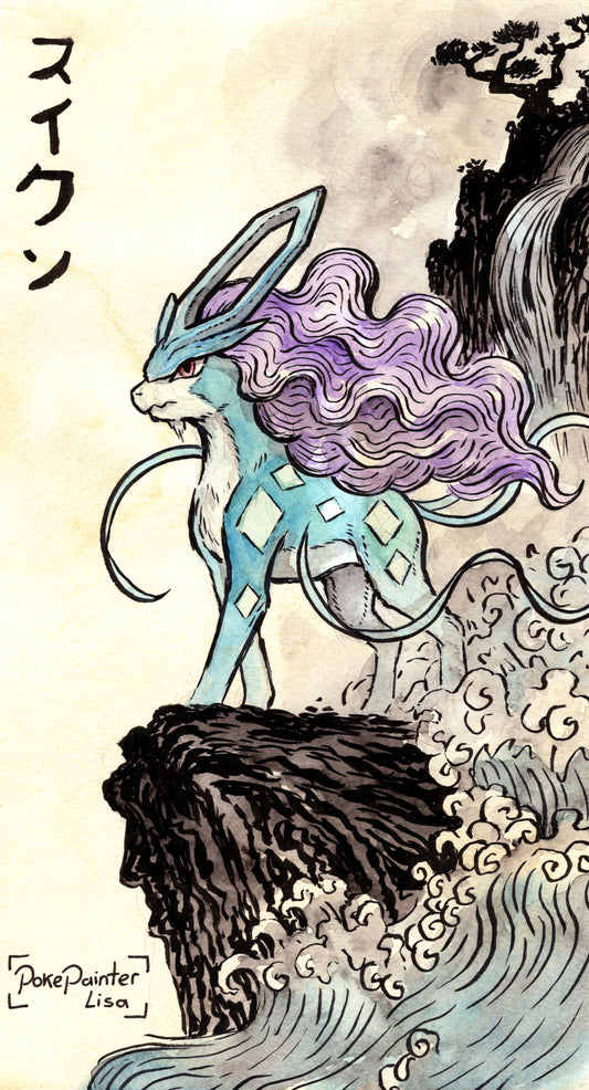 !#0003 Original Painting - Suicune